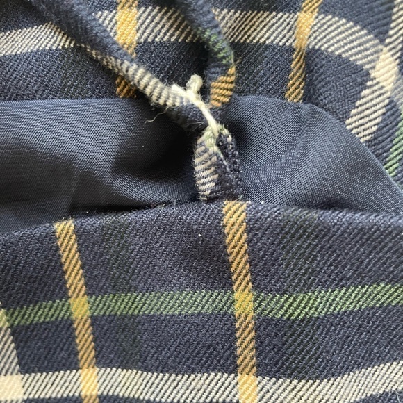 Forever 21 Navy Plaid Jumper Dress, L - Picture 7 of 9